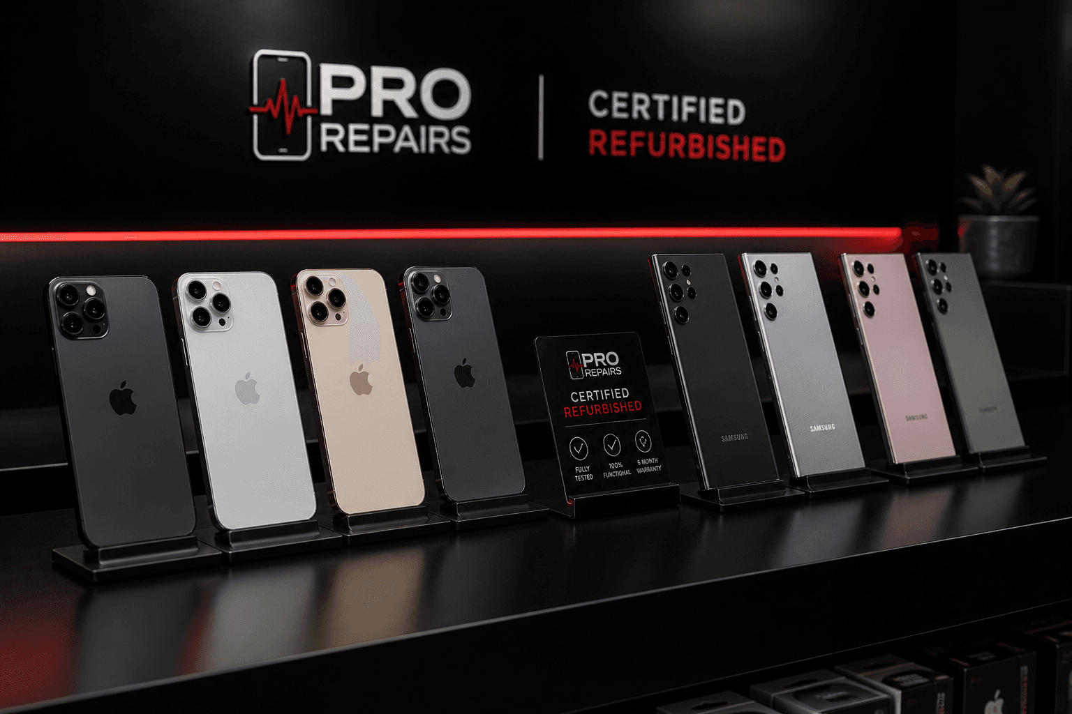 Refurbished κινητά και συσκευές στο κατάστημα PROREPAIRS — τεχνικός έλεγχος πριν την πώληση
