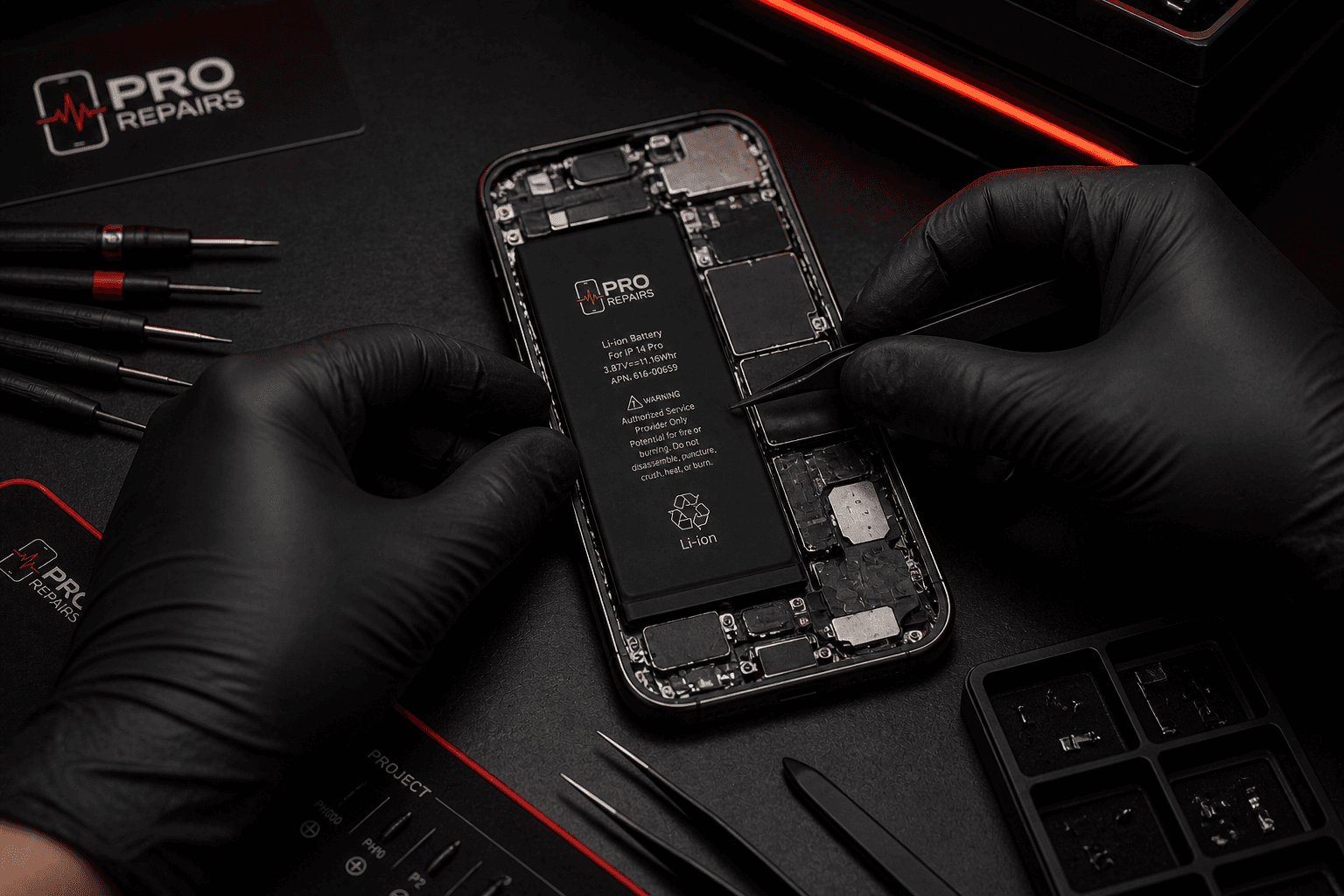Αλλαγή μπαταρίας — φωτογραφία υπηρεσίας PROREPAIRS